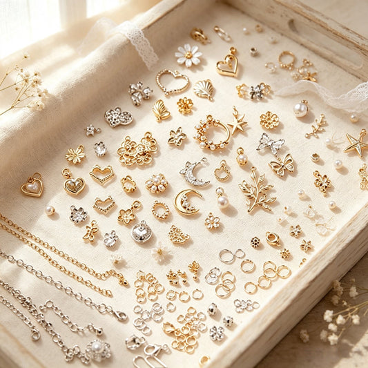 Elegant Vintage Charm Collection | Star, Moon & Butterfly Pendants with Sparkling Rhinestones and Faux Pearls